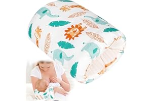MKXPWMKS Cozy Cradle Pillow, Cozy Cradle Arm Pillow, Baby Nursing Pillow Head Support Pillow for Breastfeeding Bottle Feeding (Deer Elephants)