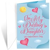 Second Ave Daughter Valentine's Day Bear Square Valentine's Day Greetings Card - View 6