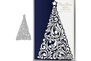 SUNNYKIDS Christmas Star Tree Metal Crafts Cutting Dies, DIY Crafts Template for Scrapbook Cards, Embossing Card Making, Decorative Paper Dies