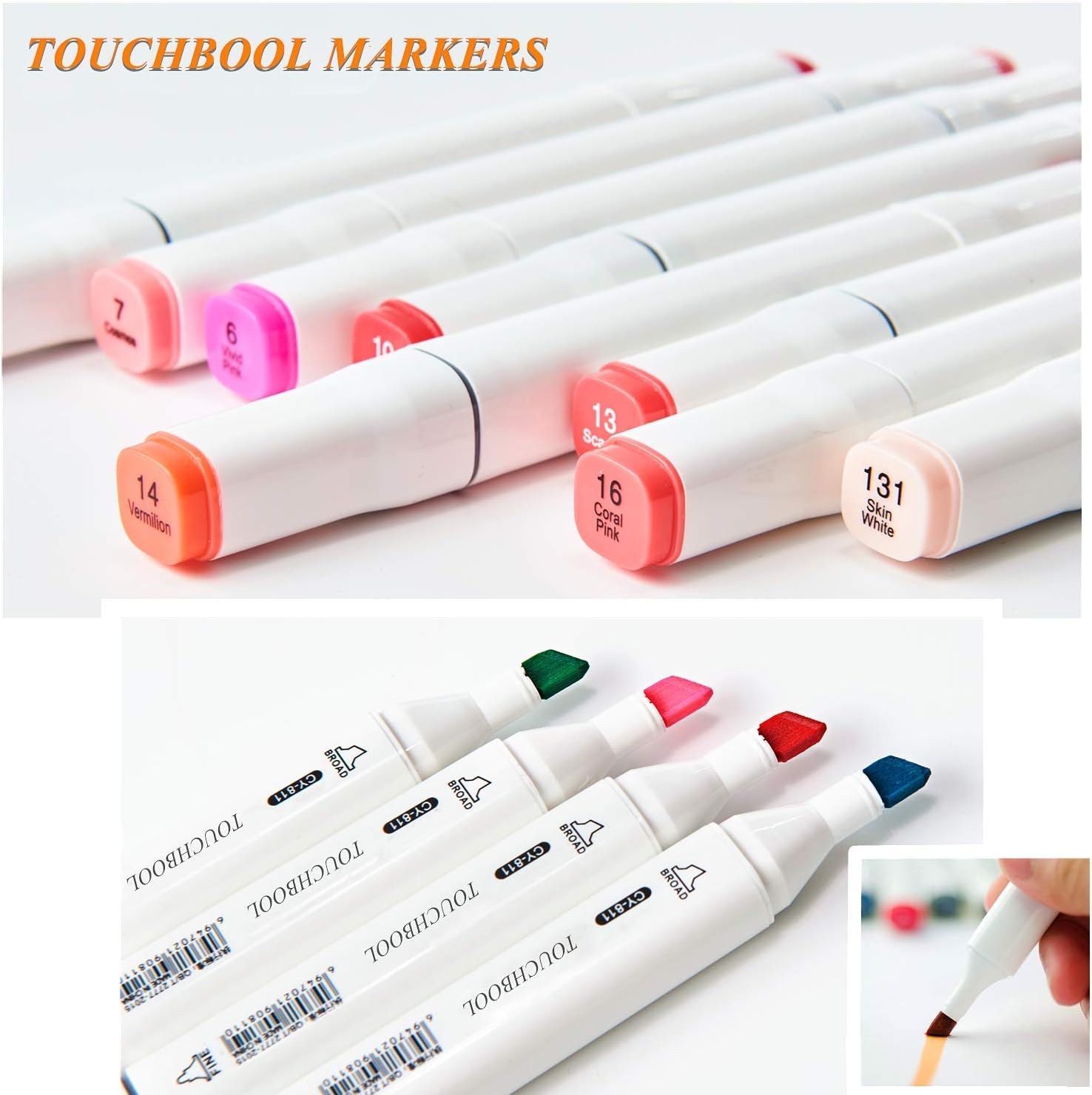 80 Colors Alcohol Markers Pen Set, Fany Artist Drawing Art Markers for Kids Adult Coloring Book Artist Dual Tip Markers Twin Permanent Markers Drawing Illustration (White Shell)