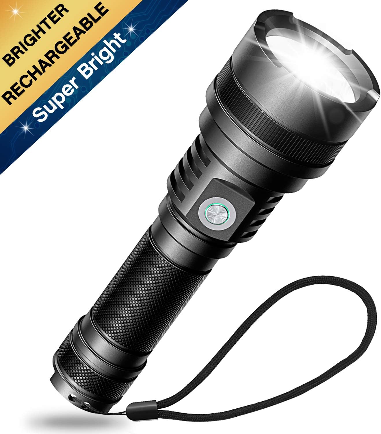Torch, Super Bright USB Rechargeable LED Torches Amazon.co.uk