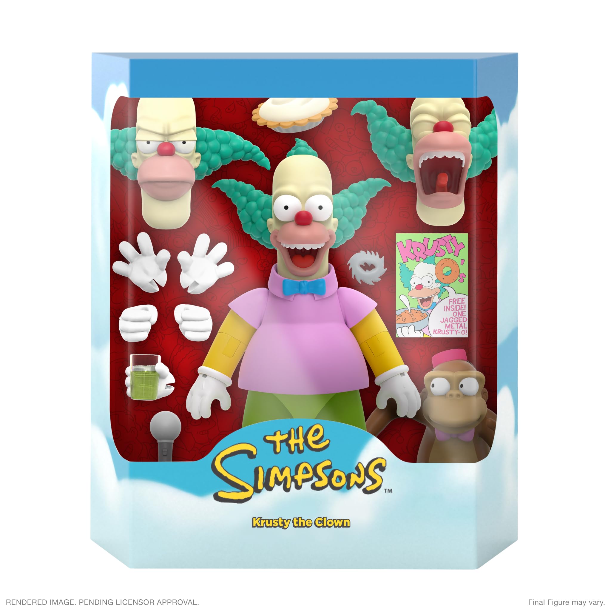 Super7 finaliza The Simpsons Krusty The Clown - 7 The Simpsons Action Figura con accesorios Classic TV Collectibles y Juguetes Retro Super7 finaliza The Simpsons Krusty The Clown - 7 The Simpsons Action Figura con accesorios Classic TV Collectibles y Juguetes Retro