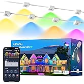 ASAHOM Permanent Outdoor Light Pro S108D, 200FT with 144 RGBCW LEDs, WLED Integration, AI Lighting, 30000 Lighting Effect Com