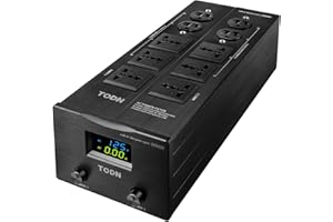 TODN Power Conditioner for Electronic Equipment - Clean up Power/Noise Reduction/Surge Protection/Improved Performance, CE-EM