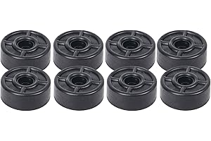 Sound Town 8-pack Replacement Rubber Feet/Bumpers with Matching Screws, Heavy-Duty, Non Slip, for Flight Case, Speaker Cabinet, Amplifier and Subwoofer (ST-RHW-05)