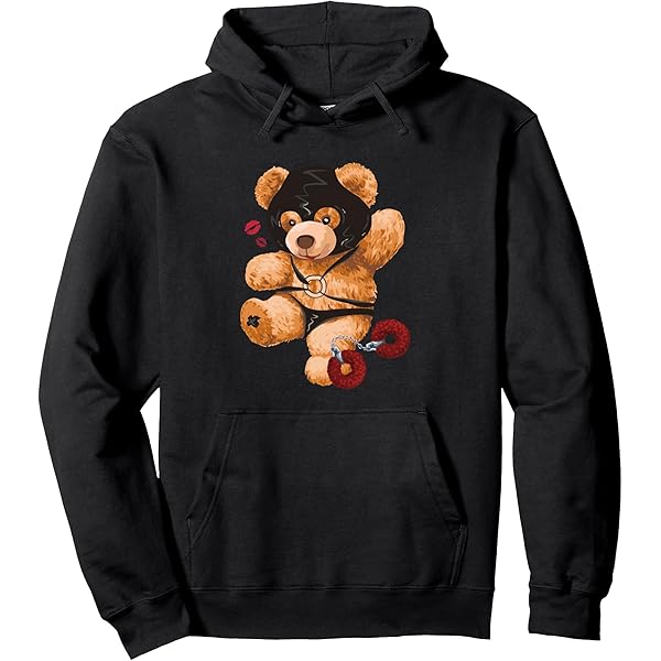 Amazon.com: Stitched Up Teddy Bear Pullover Hoodie