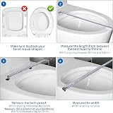 MASS DYNAMIC White Soft Close Toilet Seat Quick Release Top Fix Oval view 6