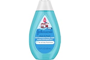 JOHNSON'S BABY Johnson's Clean & Fresh Children's Shampoo & Body Wash, 2-in-1 Daily Hair & Body Wash for Kids & Toddlers Gently Cleanses Developing Hair, 13.6 fl. oz