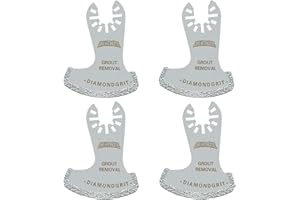 ORIXTREME Oscillating Multi Tool Swing Diamond Blades, Diamond Oscillating Tool Blade, Mortar Cutting Saw Blades for Grout Removal, 4-Pack