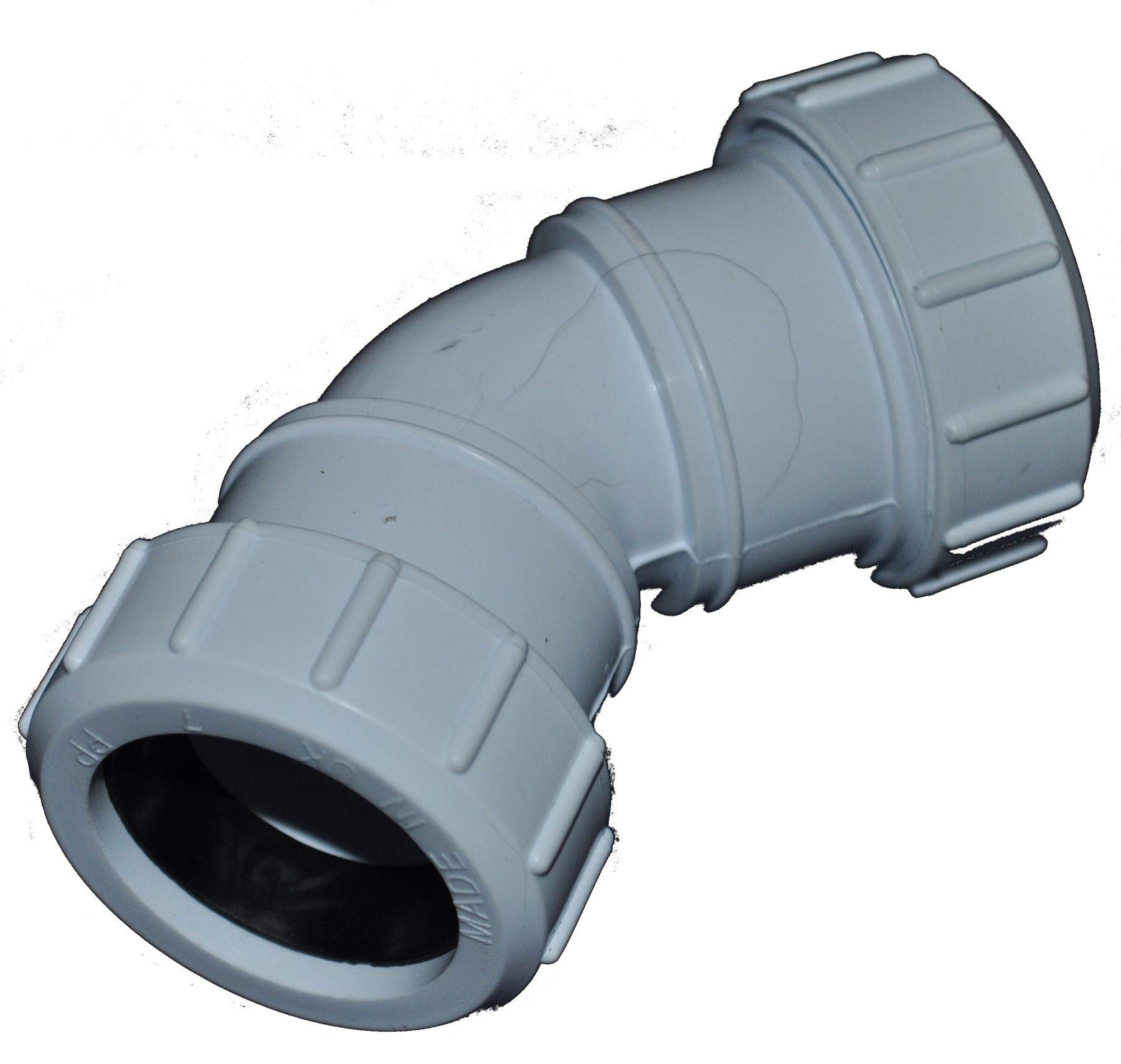 Compression 40mm Waste Pipe 45 Degree Bend