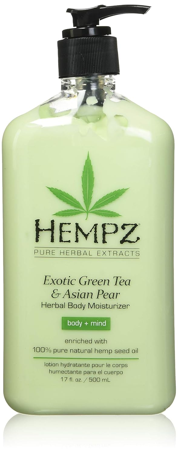 Hempz Green Tea and Asian Pear Natural Herbal Body Moisturizer Pure