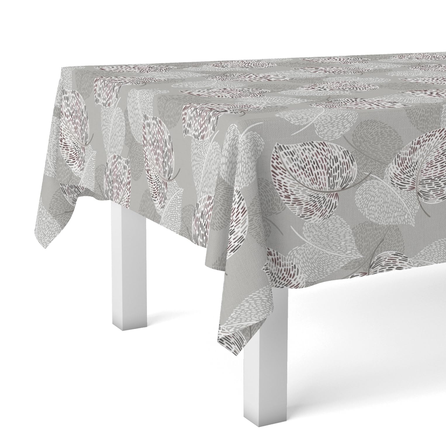 Martina Home SIL Oilcloth Tablecloth 250 x 140 Grey