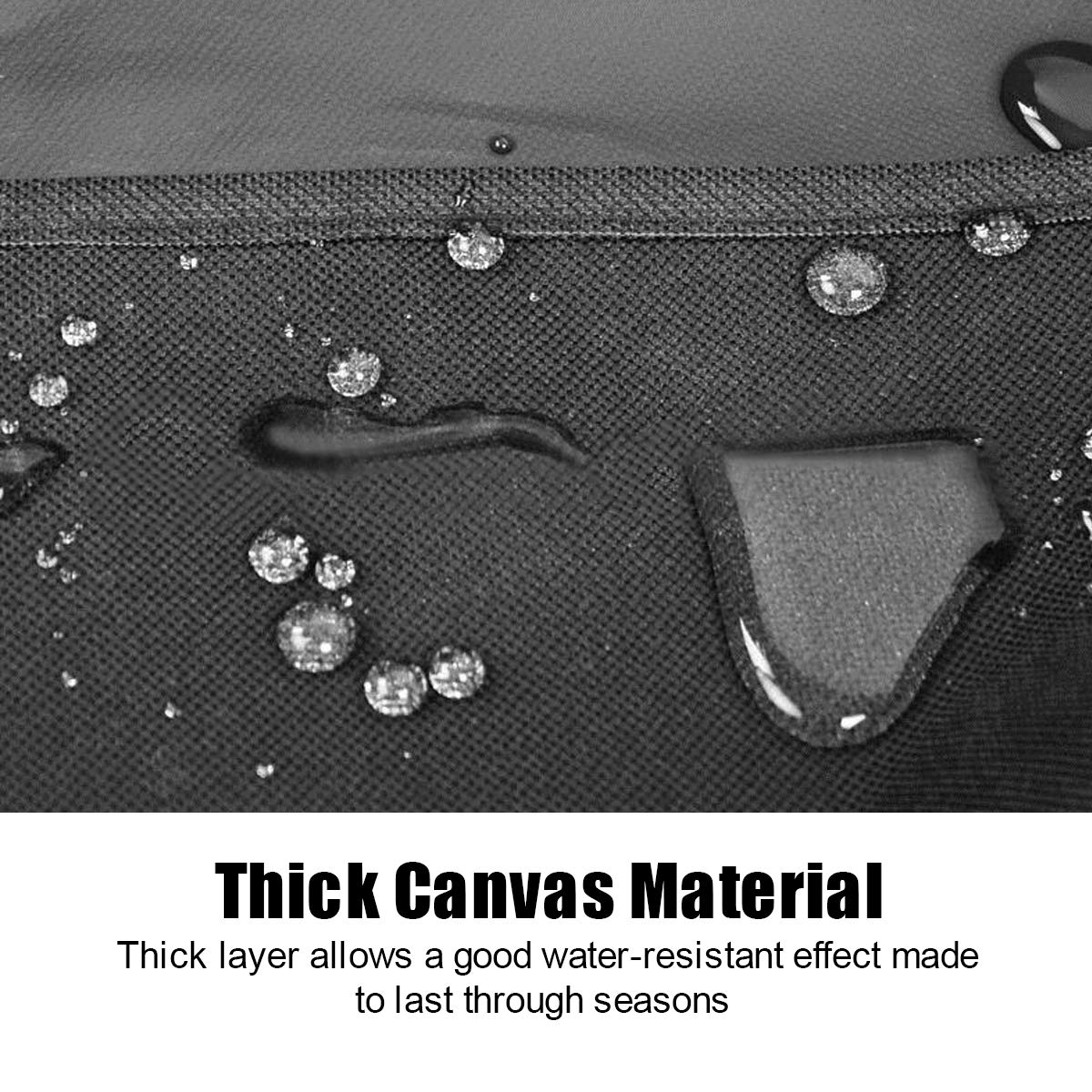 Pathonor Grillabdeckung 58 inch Grill Abdeckhaube Wasserdicht BBQ Cover 145 * 61 * 117cm Schutzhuelle Haube Grill Abdeckplane für Brinkmann, Char Broil, Holland and Jenn Air