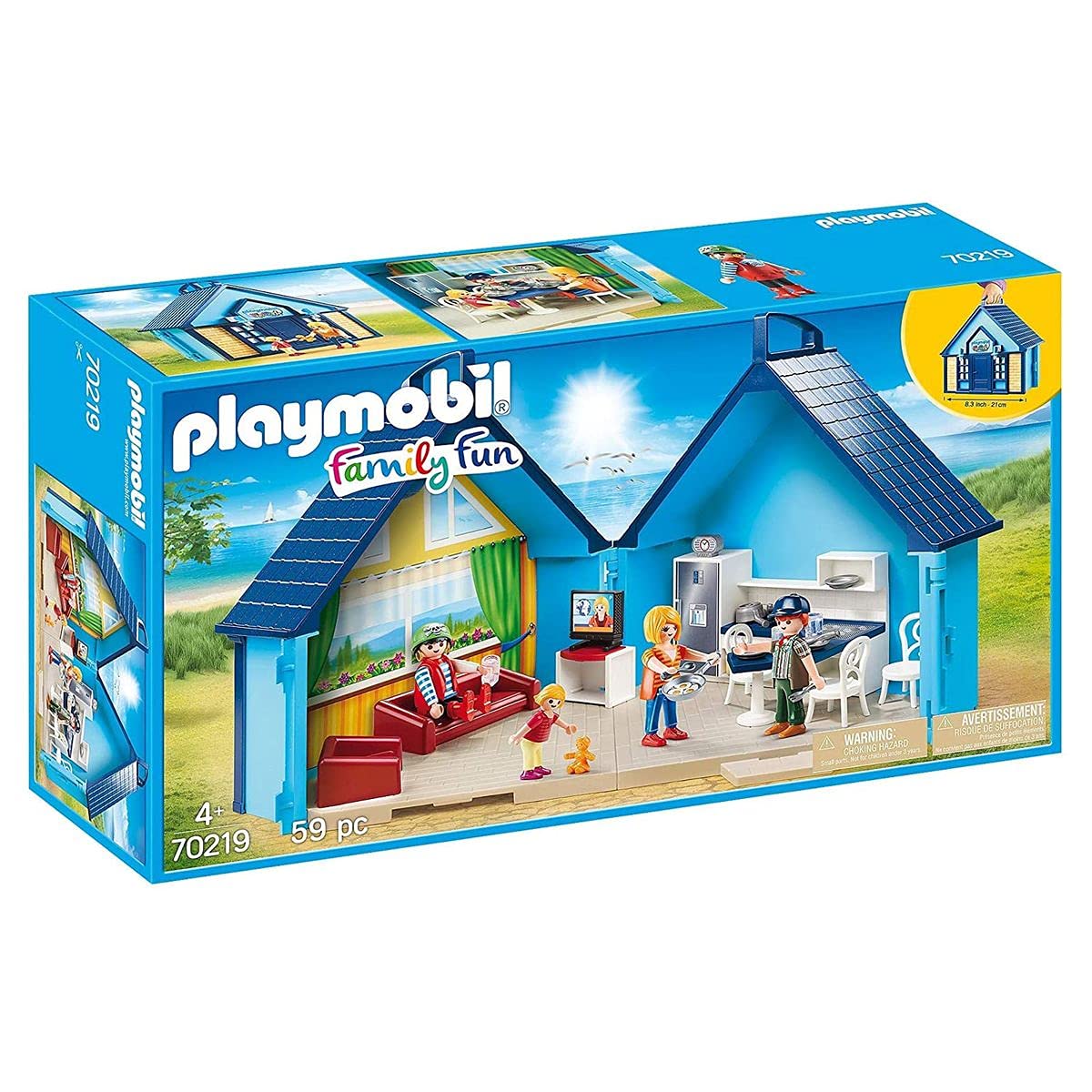 PLAYMOBIL® 70219 Family Fun FunPark Pop-Up Holiday Home