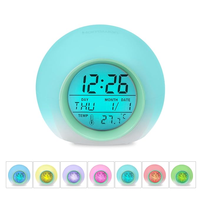 HAMSWAN Kids Digital Alarm Clock, Desk Bedside Clocks Amazon.co.uk Electronics