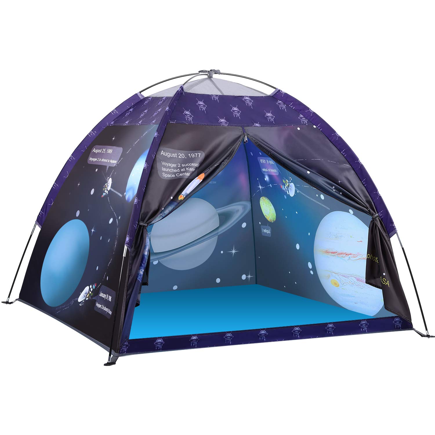 Exqline Kids Tent - Large Space Play Tent for Boys and Girls, Indoor Galaxy Dome Pop Up, Playhouse, Portable Outdoor Garden