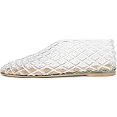 GTBINGGO Jelly Mesh Ballet Flats for Women Fishnet PVC Clear Hollow Jellies Sandals Comfortable Beach Ballerina Flats Shoes