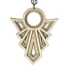 STUNNER | art deco wood necklace