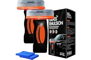 Glass Emulsion, Hand-Held Glass Emulsion Cleaner Windshield, Oil Fi-lm Remover, Streak-Free Formula for Windows Windshields a