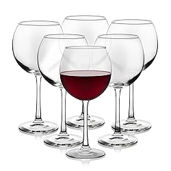 Libbey Vina Red Balloon Wine Glasses, 18.25 Oz