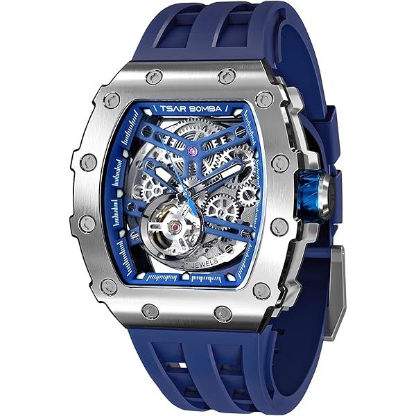 Amazon.com: TSAR BOMBA Watch for Men, Luxury Square Watch Japan