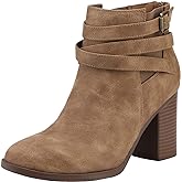 DREAM PAIRS Women's Chunky High Heel Ankle Boots Close Toe Fall Heeled Booties Shoes