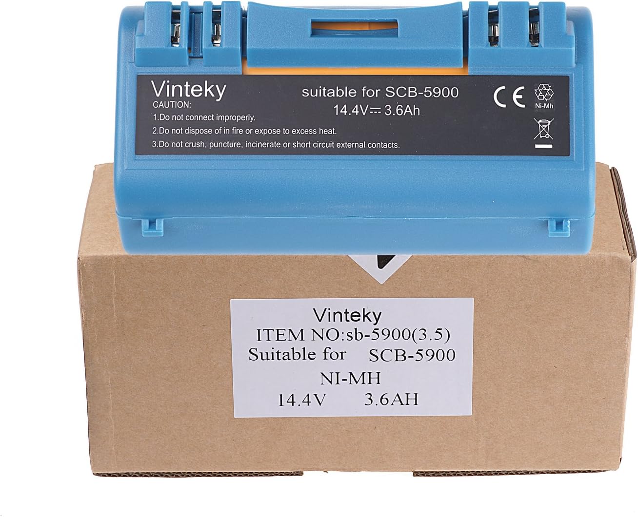 Vinteky® 14.40V 3500mAh Replacement Battery for iROBOT Scooba 330/350 / 380/385 / 390/5800 / 5900/590 / 5930/5999 / 6000/6050; iROBOT 14904 [Vacuum Cleaning Robot] Replacement