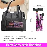 BeGrit Walking Sticks for Women Folding Adjustable Lightweight Purple view 2
