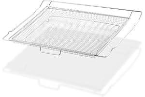 ATGESTORE LRAL302S LRAL303S Air Fryer Basket Replacement Parts for LG Oven Parts 304 Stainless Steel 24.6’’x 16.1’’ Large Air Fryer Rack MHL63531403 LG Gas Range Air Fryer Tray Air Fry Basket Oven Rack Shelf