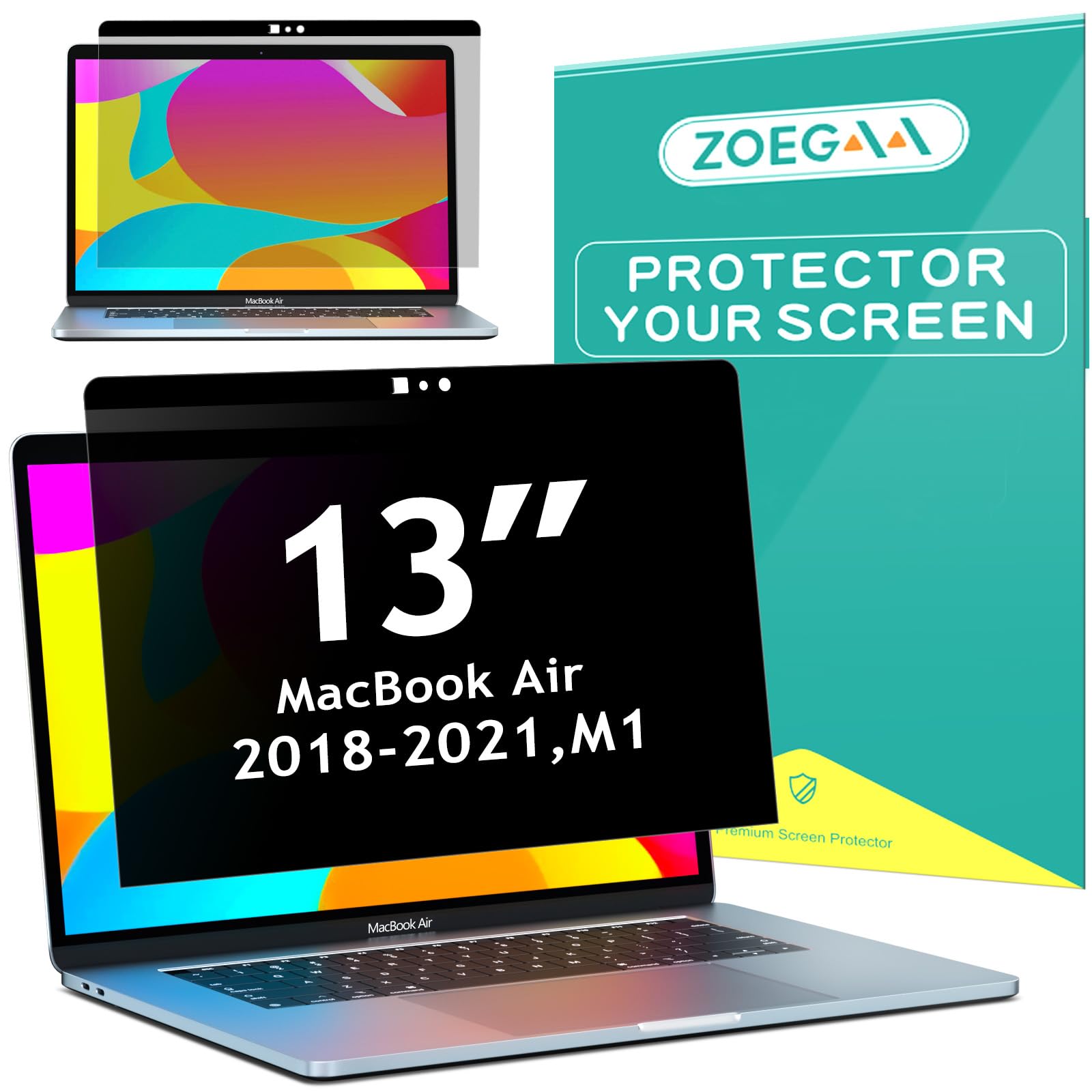 ZOEGAA Magnetischer Blickschutzfilter für Macbook Air 13