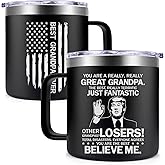Fufendio Grandpa Gift from Grandkids - You Are a Really Really Great Grandpas Mug 14oz - Grandpa Christmas Fathers Day Birthday Gifts from Granddaughter Grandson