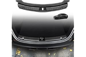BestEvMod 2026 Tesla Model Y Upgrade Rear Bumper & Trunk Sill Cover Protector Bumper Guards Compatible with Tesla Model Y Juniper 2026 Refresh