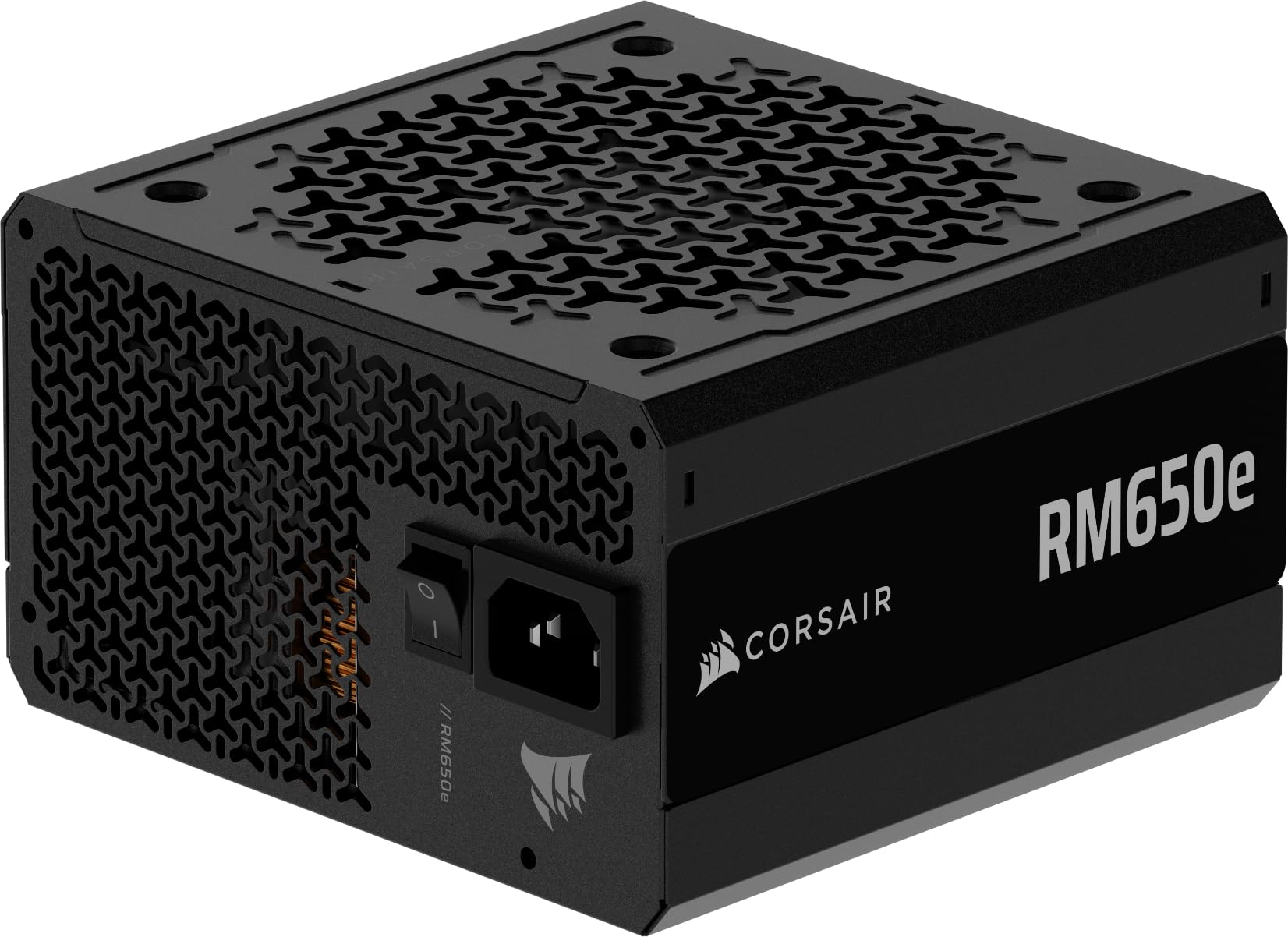 CORSAIR RM650e ATX 3.1 PCIe 5.1 Ready Fully Modular 650W Power Supply – 12V-2x6 Cable Included, Cybenetics Gold Efficiency, 105°C-Rated Capacitors, Modern Standby Mode – Black Image