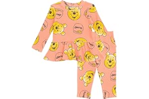 Disney Minnie Mouse Winnie the Pooh The Aristocats Lilo & Stitch Peplum T-Shirt and Pants Newborn to Big Kid