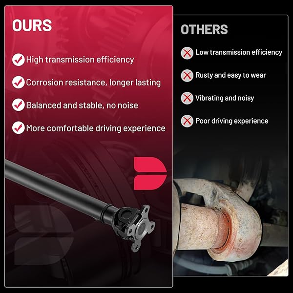 BDFHYK 26207526677 FRONT DRIVE SHAFT COMPLETE DRIVESHAFT ASSEMBLY COMPATIBLE WITH BMW 2004 2005 2006 2007 2008 2009 2010 X3 2.5L 3.0L L6