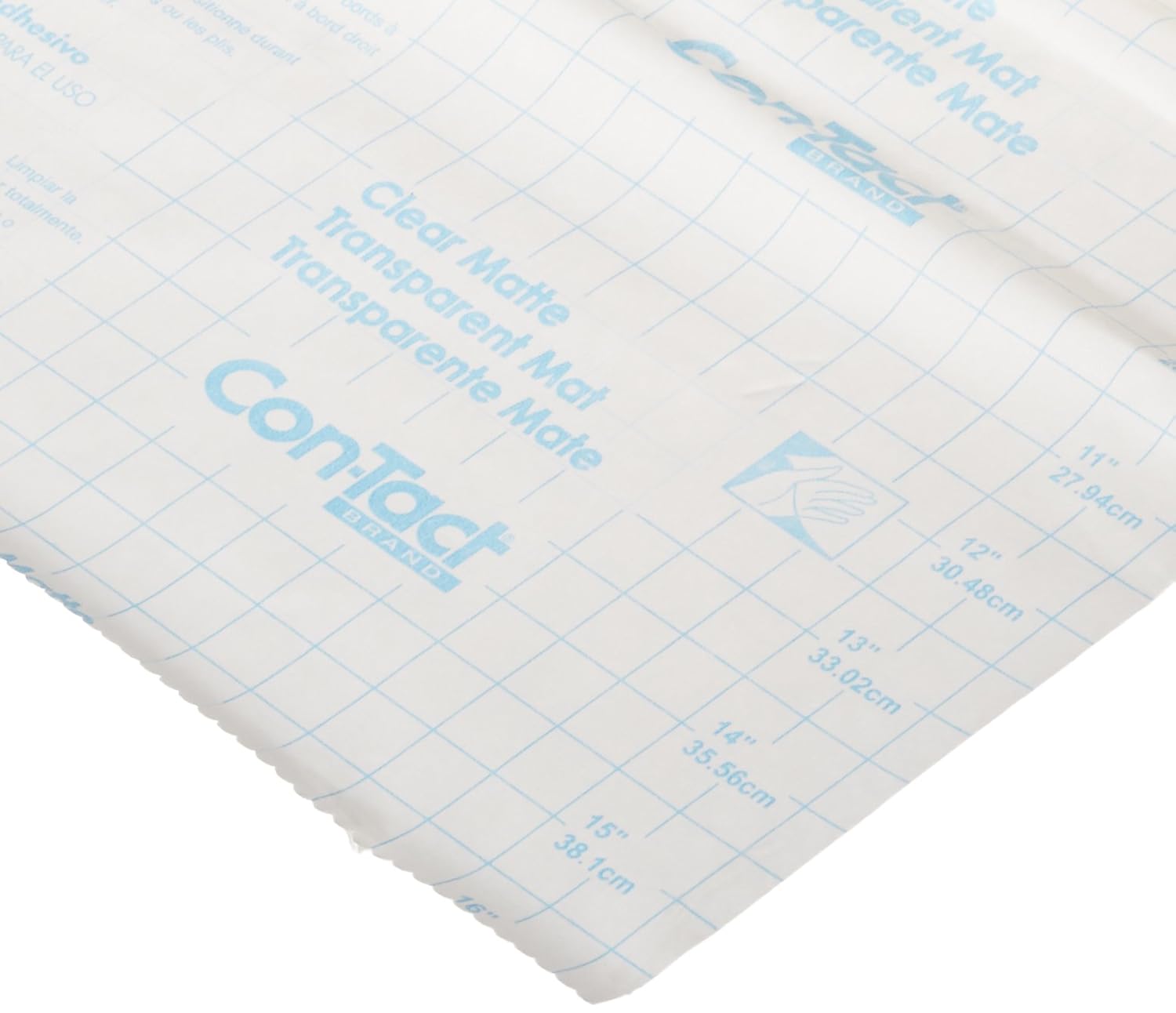 Con-Tact Brand Clear Covering Self-Adhesive Semi-Transparent Privacy Film and Contact Paper Liner, 18'' x 9', Clear Matte