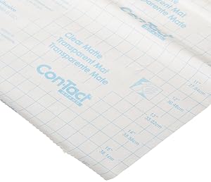 Con-Tact Brand Clear Covering Self-Adhesive Semi-Transparent Privacy Film and Contact Paper Liner, 18'' x 9', Clear Matte