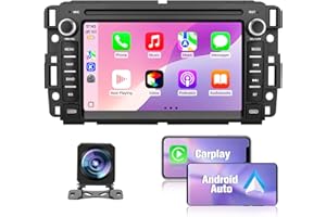 J JUNSUN Junsun 4Core 64GB ROM Car Radio Stereo for Chevy Silverado GMC Sierra 2007-2013, Android 13 with CarPlay Android Auto Bluetooth GPS Navigation 7 Inch Touch Screen Head Unit