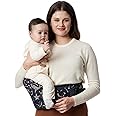 Momcozy Hip Seat Baby Carrier - Adjustable Waistband with Original 3D Belly Protector, Ergonomic Carrier with Various Pockets for Newborns & Toddlers up to 45lbs (Starry Sky, Large)