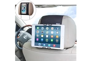 WANPOOL Universal Car Headrest Mount Holder for Cell Phones and Tablets - Compatible with iPhone 16 Pro Max / 15/14 / 13/12 -