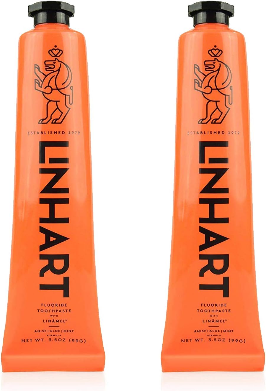 Linhart Whitening Toothpaste – Teeth Whitening, Enamel Strengthening Toothpaste with Mint Flavor (2 Pack)