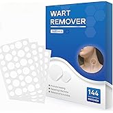 SAKIMA Wart Remover Patches, Fast & Easy Operate Hydrocolloid Waterproof Invisible Sticker, Suitable for All Skin, Friendly to New-User, 144Pcs
