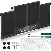 Higher Capacity 8000+mAh Replacement Laptop Battery for MacBook Air 13 inch A1466 Battery(Mid 2012, Mid 2013, Early 2014, Ear