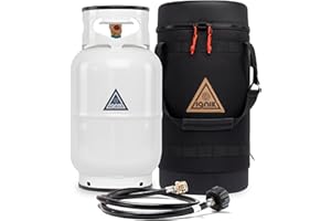 Ignik Refillable Gas Growler X 10-Pound Propane Tank with Carry Case and Adapter Hose