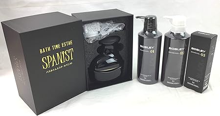 Amazon Co Jp ヘアケアセット アデランス バスタイムエステ スパニスト Usb充電 頭皮マッサージ器 Bath Time Esthe Spanist ボズレーブラックブラスコントロール シャンプーex コンディショナーex スカルプエッ センスex Aderans Bosley Bos Revive 01 02 03