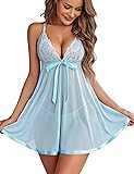 Avidlove Lingerie for Women V Neck Nightwear Satin