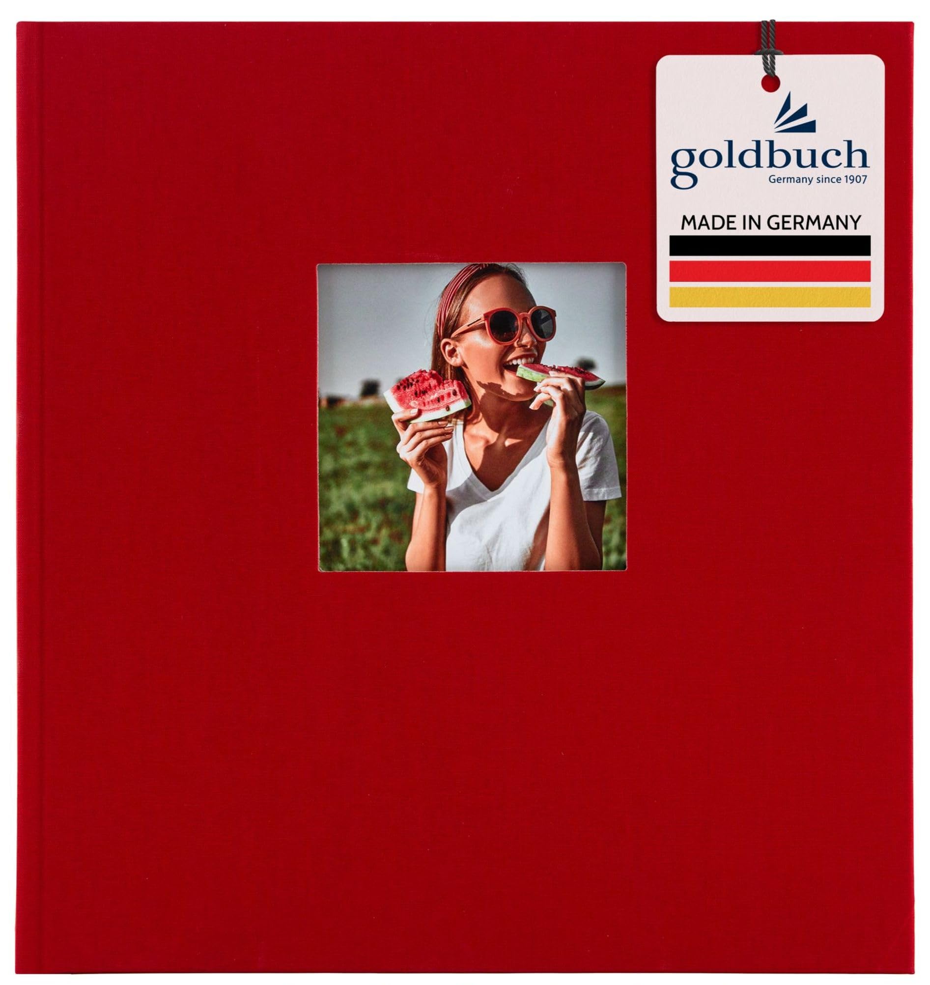 Goldbuch Photo Album with Window Cut-Out, purple, 30 x 31 cm