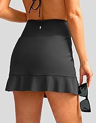 Soothfeel Women's Swim Skirt with Pocket High