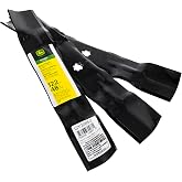 John Deere OEM High Lift Mower Blade Kit GY20852 for 145 D140 | Fits w System Stage Snow Collection 44 42 E150 E160 E170 E140 X166 X167 X165