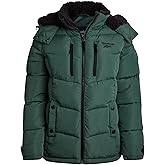Reebok Womens Puffer Jacket - Heavyweight Puffer Coat with Faux Fur Trim Hood - Outerwear Down Winter Jackets for Women